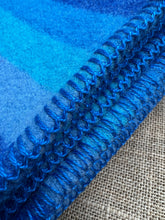 Load image into Gallery viewer, UNION STEAMSHIP Turquoise SMALL SINGLE New Zealand Wool Blanket COLLECTIBLE
