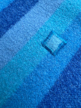 Load image into Gallery viewer, UNION STEAMSHIP Turquoise SMALL SINGLE New Zealand Wool Blanket COLLECTIBLE