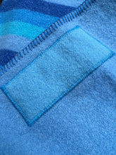 Load image into Gallery viewer, UNION STEAMSHIP Turquoise SMALL SINGLE New Zealand Wool Blanket COLLECTIBLE