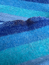 Load image into Gallery viewer, UNION STEAMSHIP Turquoise SMALL SINGLE New Zealand Wool Blanket COLLECTIBLE