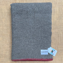 Load image into Gallery viewer, UNION STEAMSHIP Army Mid Grey SINGLE New Zealand Wool Blanket COLLECTIBLE