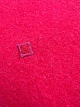 Load image into Gallery viewer, Fire Engine Red SINGLE Pure Wool Blanket