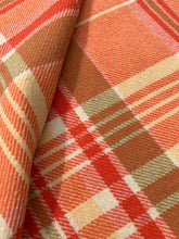 Load image into Gallery viewer, Lightweight Retro Orange DOUBLE New Zealand Wool Blanket (with label)