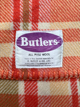 Load image into Gallery viewer, Lightweight Retro Orange DOUBLE New Zealand Wool Blanket (with label)
