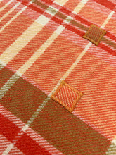 Load image into Gallery viewer, Lightweight Retro Orange DOUBLE New Zealand Wool Blanket (with label)
