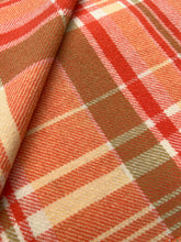 Load image into Gallery viewer, Lightweight Retro Orange DOUBLE Pure New Zealand Wool Blanket.