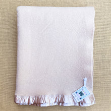 Load image into Gallery viewer, Light Camel SINGLE Australian Wool Blanket with gorgeous Satin Trim