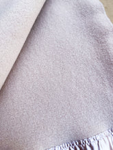 Load image into Gallery viewer, Light Camel SINGLE Australian Wool Blanket with gorgeous Satin Trim