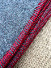 Load image into Gallery viewer, Thick and Heavy Grey Army SINGLE New Zealand Wool Blanket