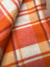 Load image into Gallery viewer, Bright Retro Orange SINGLE New Zealand Wool Blanket