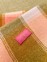 Load image into Gallery viewer, Salmon and Olive Favourite! SINGLE New Zealand MOSGIEL Wool Blanket