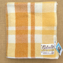 Load image into Gallery viewer, GALAXIE Golden Plaid SMALL SINGLE New Zealand Wool Blanket