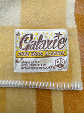 Load image into Gallery viewer, GALAXIE Golden Plaid SMALL SINGLE New Zealand Wool Blanket