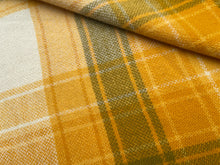 Load image into Gallery viewer, Retro Gold & Olive SINGLE Pure New Zealand Wool Blanket
