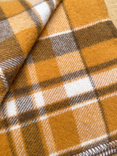 Load image into Gallery viewer, Walnut Browns Fluffy Retro SMALL SINGLE/THROW New Zealand Wool Blanket