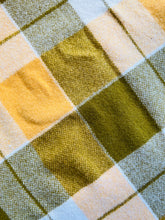 Load image into Gallery viewer, Retro Olives COT/KNEE New Zealand Wool Blanket