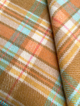 Load image into Gallery viewer, Retro Orange Multi Colour SMALL SINGLE/THROW New Zealand Wool Blanket