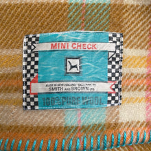 Load image into Gallery viewer, Retro Orange Multi Colour SMALL SINGLE/THROW New Zealand Wool Blanket
