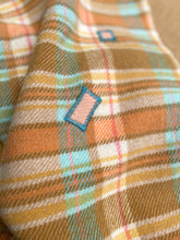 Load image into Gallery viewer, Retro Orange Multi Colour SMALL SINGLE/THROW New Zealand Wool Blanket