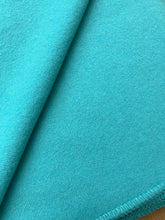 Load image into Gallery viewer, Bright Turquoise DOUBLE New Zealand Wool Blanket