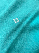 Load image into Gallery viewer, Bright Turquoise DOUBLE New Zealand Wool Blanket
