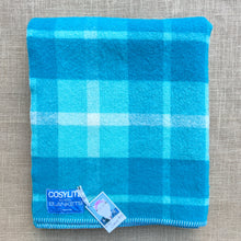 Load image into Gallery viewer, AS NEW Pacific Plaid SINGLE New Zealand Wool Blanket (Kaiapoi Label)