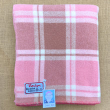 Load image into Gallery viewer, Rose Pink & Rouge SINGLE New Zealand Wool Blanket