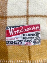 Load image into Gallery viewer, Bright Retro Browns & Mustard SINGLE New Zealand Wool Blanket