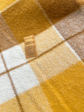 Load image into Gallery viewer, Bright Retro Browns & Mustard SINGLE New Zealand Wool Blanket