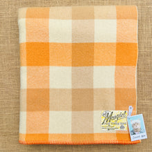 Load image into Gallery viewer, Pastel Mandarin & Taupe SINGLE New Zealand Wool Blanket - Soft!