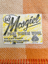 Load image into Gallery viewer, Pastel Mandarin & Taupe SINGLE New Zealand Wool Blanket - Soft!