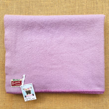 Load image into Gallery viewer, Solid Colour Lavender THROW New Zealand Wool Blanket *BARGAIN*