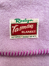 Load image into Gallery viewer, Solid Colour Lavender THROW New Zealand Wool Blanket *BARGAIN*