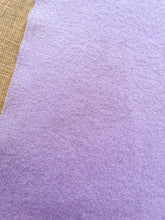 Load image into Gallery viewer, Solid Colour Lavender THROW New Zealand Wool Blanket *BARGAIN*