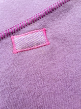 Load image into Gallery viewer, Solid Colour Lavender THROW New Zealand Wool Blanket *BARGAIN*