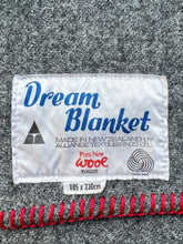 Load image into Gallery viewer, Grey Army Blanket KING SINGLE with Red Stripe New Zealand Wool Blanket