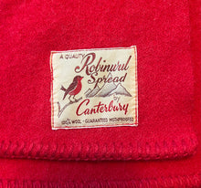 Load image into Gallery viewer, Solid Bold Red SINGLE Pure New Zealand Wool Blanket