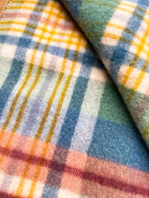 Load image into Gallery viewer, Fun Multi-colour Fringed THROW New Zealand Wool Blanket