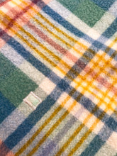 Load image into Gallery viewer, Fun Multi-colour Fringed THROW New Zealand Wool Blanket