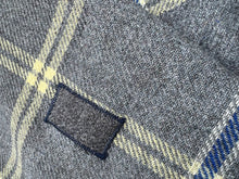 Load image into Gallery viewer, Grey Army Blanket Style SINGLE Wool with collectible KAKA Label (blue)