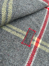 Load image into Gallery viewer, Grey Army Blanket Style SINGLE Wool with collectible KAKA Label