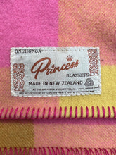 Load image into Gallery viewer, Hard to get colour combo! Onehunga SINGLE New Zealand Wool Blanket