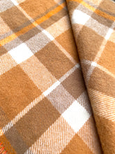 Load image into Gallery viewer, Retro Orange/Browns Onehunga Princess KING Pure Wool Blanket