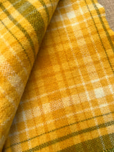 Load image into Gallery viewer, Fresh Retro Favourite! Gold & Olive SINGLE New Zealand Wool Blanket