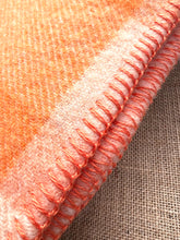 Load image into Gallery viewer, Bright Orange THROW/COT New Zealand Wool Blanket