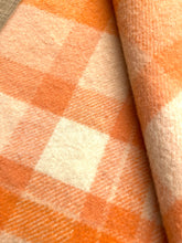 Load image into Gallery viewer, Bright Orange THROW/COT New Zealand Wool Blanket