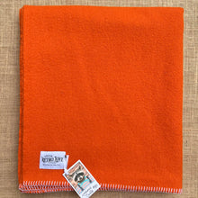 Load image into Gallery viewer, Bright Tangerine Orange SINGLE New Zealand Wool Blanket