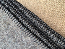Load image into Gallery viewer, Thick Grey Army THROW/SMALL SINGLE New Zealand Wool Blanket