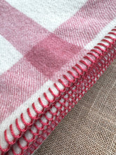 Load image into Gallery viewer, Pink Plaid Classic SINGLE New Zealand Wool Blanket
