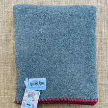 Load image into Gallery viewer, Thick Grey Army SMALL SINGLE New Zealand Wool Blanket